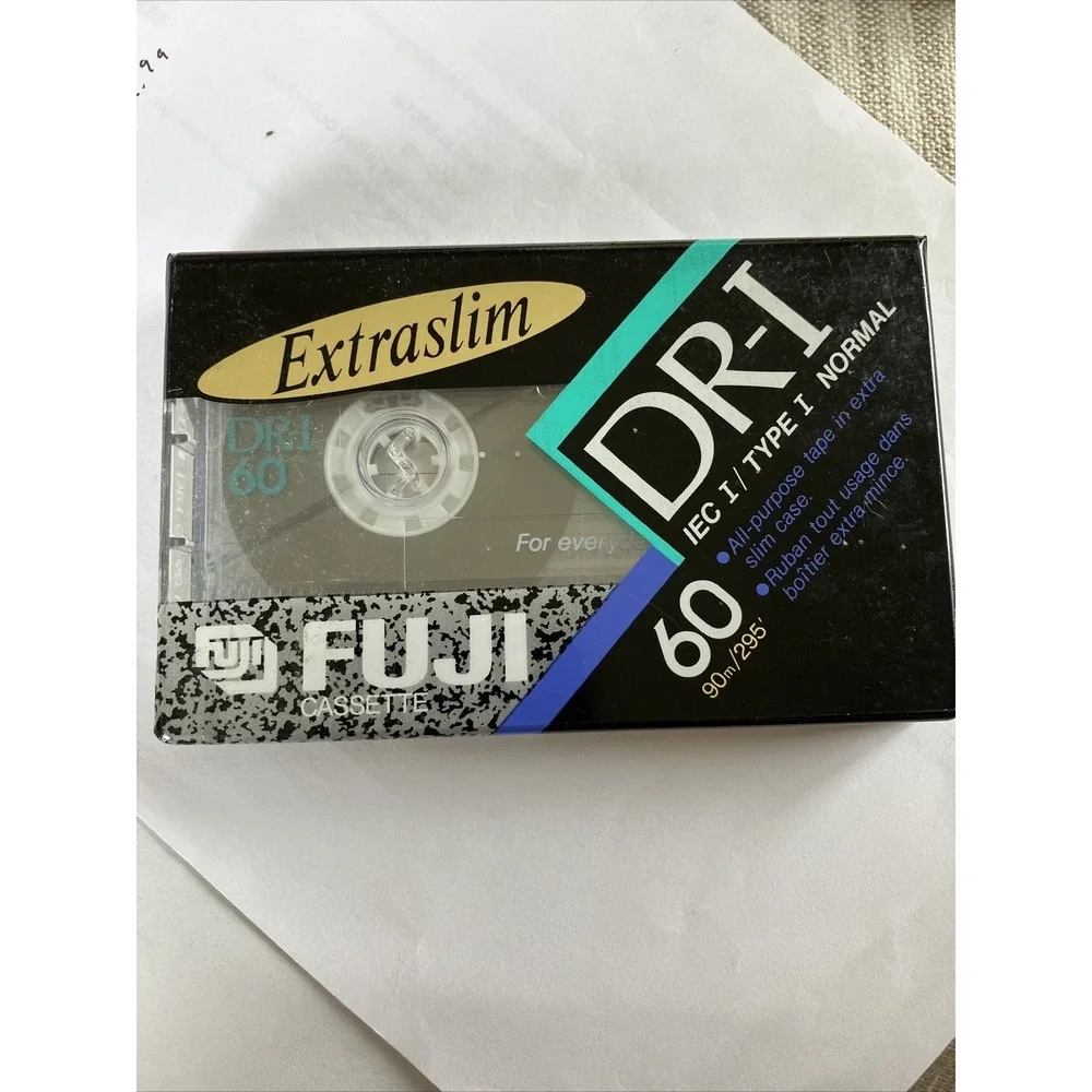 Fuji DR-I 60 Extra Slim‎ Type I IEC I Type I Normal Blank Audio Cassette Tape